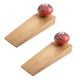 2 Pieces Red Scorpion Ceramic Wooden Door Stopper
